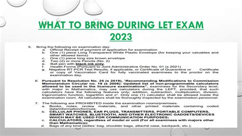 let exam 2023.